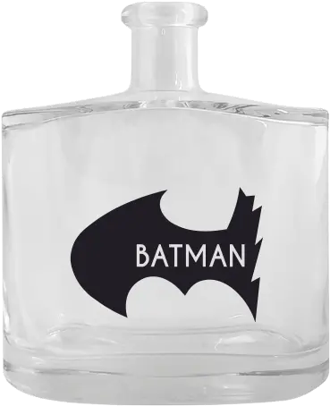  Clear Glass Hip Flask 500 Ml With Printing Batman Vs Robin Glass Png Robin Transparent