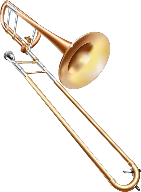  Tube Instrument De Musique Trombone Png Transparent Trombon Con Notas Musicales Trombone Png