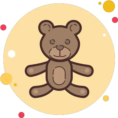  Teddy Bear Icon In Circle Bubbles Style Imagenes De Spotify Animadas Png Teddy Bear Icon