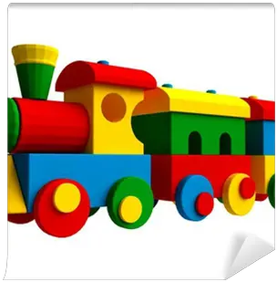  3d Colorful Toy Train Wall Mural U2022 Pixers We Live To Change Toy Train Png Toy Train Png