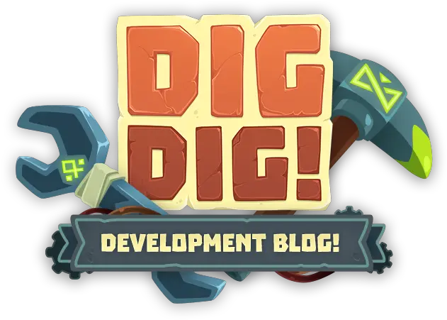  Development Blog Of Dig Game Logo Design Dig Dig Bee Square Png Dungeon Defenders 2 Icon