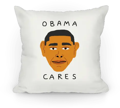  Obama Cares Pillows Lookhuman For Adult Png Obama Face Png