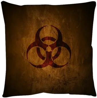  Grunge Biohazard Symbol Pillow Cover U2022 Pixers We Live To Change Hardstyle Vectors Png Biohazard Symbol Transparent Background