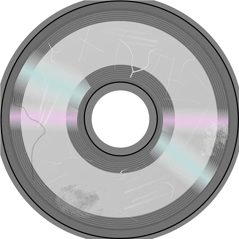  Compact Disc Scratched Clipart Solid Png Compact Disc Logo Png