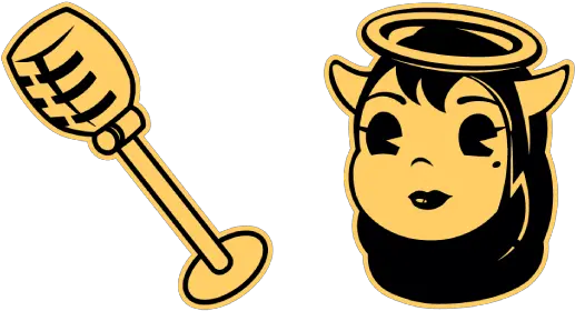  Bendy And The Ink Machine Alice Angel Cursor U2013 Custom Bendy And The Ink Machine Alice Angels Head Png Bendy And The Ink Machine Png