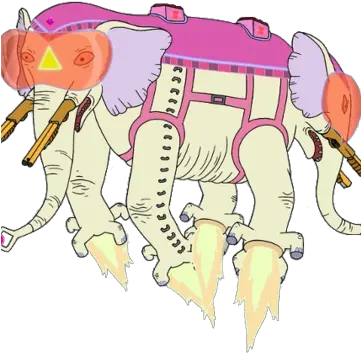  Ancient Psychic Tandem War Elephant Adventure Time Wiki Ancient Psychic Tandem War Elephant Png Elephant Png