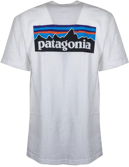  P 6 Logo Responsibilitee White Patagonia Clothing Png Patagonia Logo Font