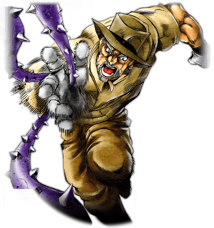  Joseph Joestar Purple Joseph Joestar And Hermit Purple Png Joseph Joestar Transparent