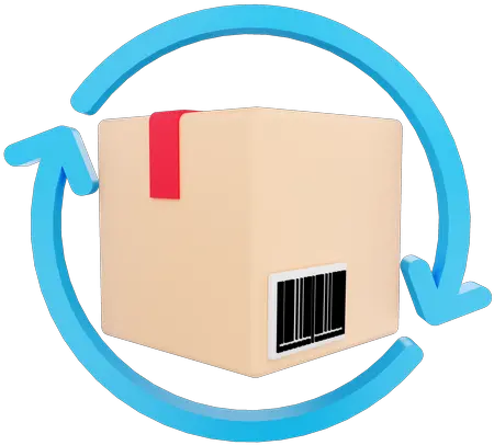  Premium Return Package 3d Illustration Download In Png Obj Cardboard Box Package Delivery Icon