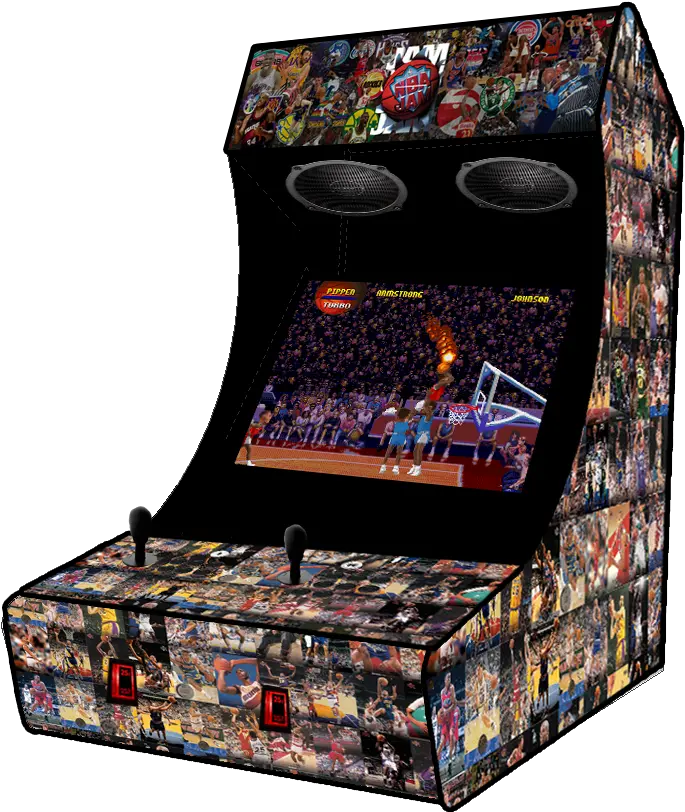  Custom Nba Jam Bartop First Build Nba Jam On Fire Png Nba Jam Logo