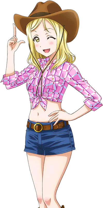  Cards 1791 Mari Ohara Ur Llsif En Jean Shorts Png Mari Ohara Transparent