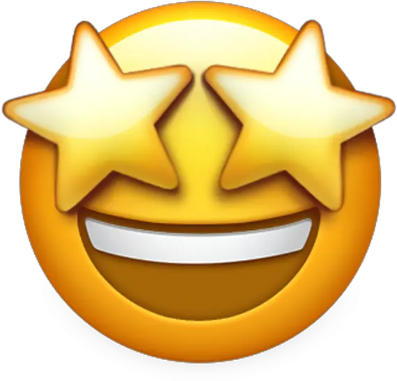  Apple Just Previewed The New Emojis Coming To Iphone And Star Eyes Emoji Png Grin Icon