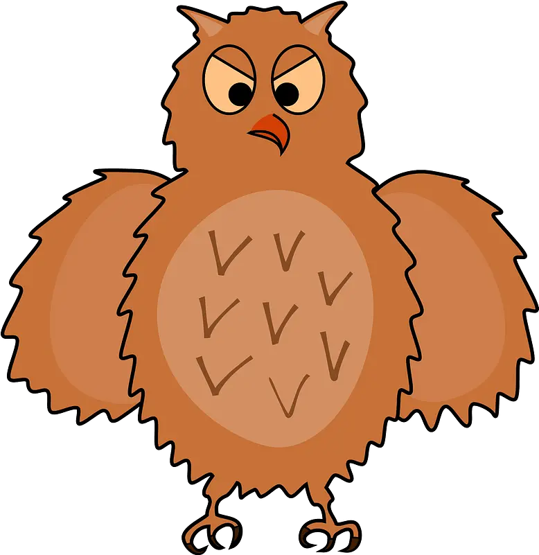  Brown Furry Owl With Wings Out Clipart Free Download Mumtaz Png Furry Png