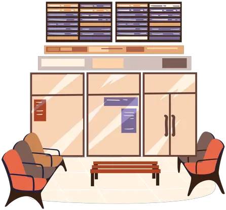  Premium Airport Interior Illustration Pack From Interiors Furniture Style Png Airport Lounge Icon