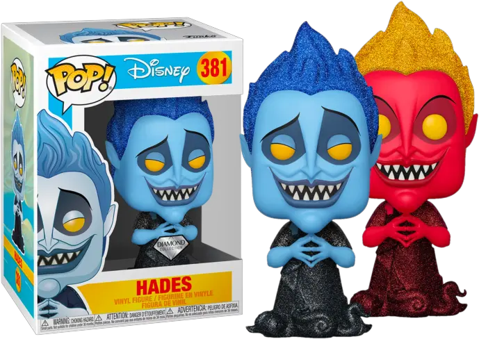  Funko Pop Hercules Hades Diamond Glitter 381 Chase Chance Hades Diamond Funko Pop Png Hades Png