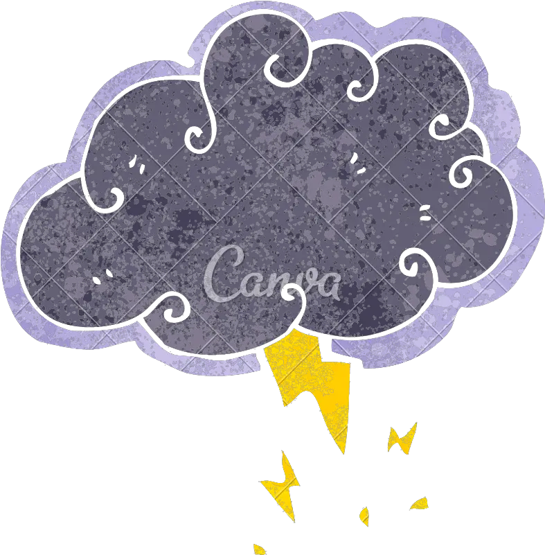  Retro Storm Cloud Photos By Canva Lovely Png Storm Cloud Png