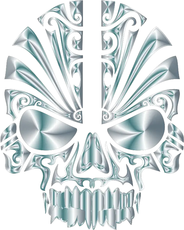  Png Tribal Skull Silhouette 2 Silver Art Skull Silhouette Png