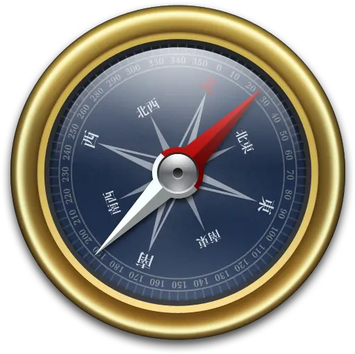  Compass Gold Blue Icon Iconset Mcdo Design Koció Wang Png Gold Icon Png