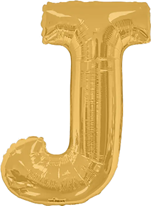  Gold Letter J 34u2033 Balloon Big Png Letter J Png