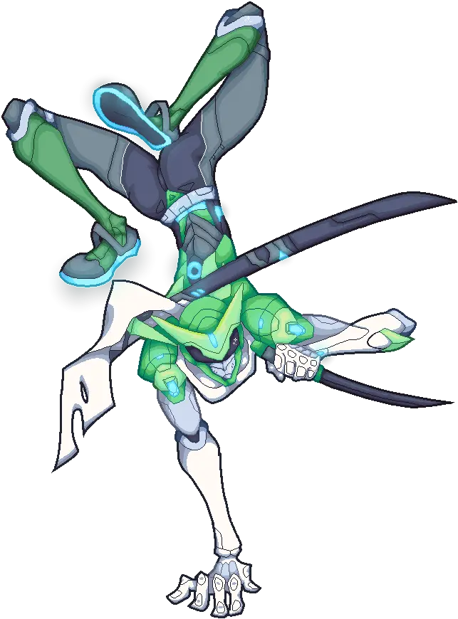  Overwatch Sentai Genji Fanart Clipart Genji Art Transparent Png Mercy Player Icon