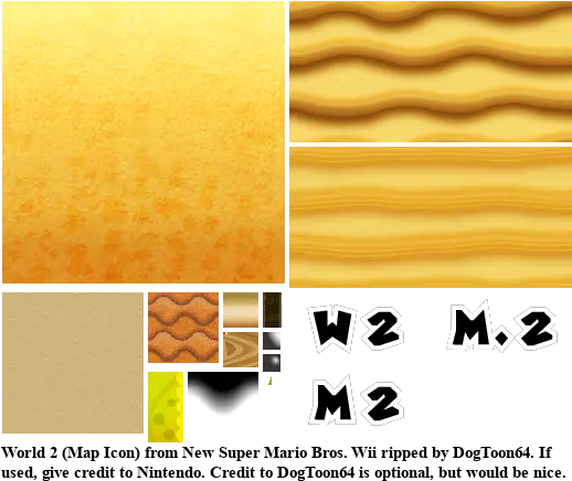  Wii New Super Mario Bros Wii World 2 The Textures Horizontal Png Wii Icon