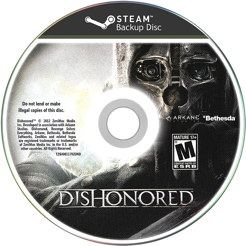  Dishonored Details Launchbox Games Database Optical Storage Png Dishonored Logo