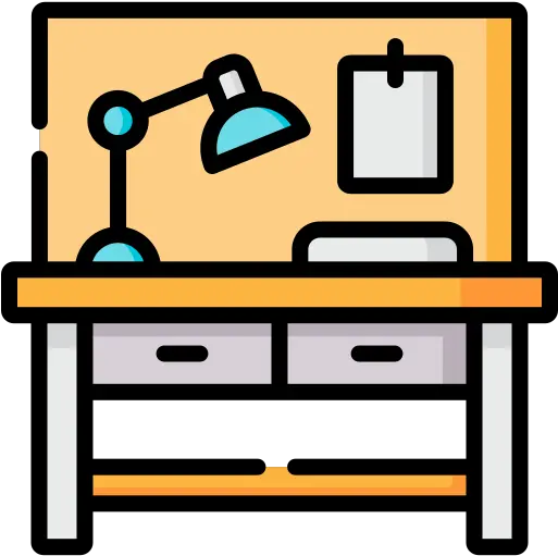  Work Table Free Furniture And Household Icons Ball On Chair Outline Png Table Work Icon