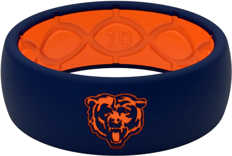  Bears Silicone Wedding Ring Lifetime Warranty U2013 Groove Life Auburn Silicone Ring Png Chicago Bears Png