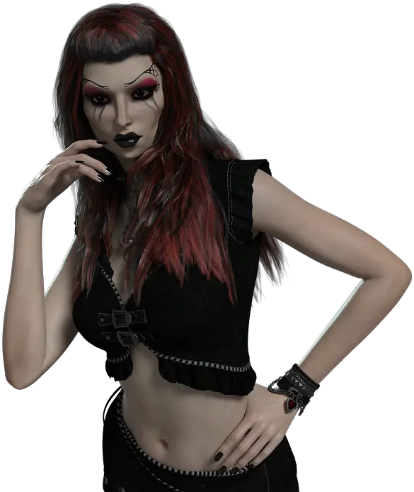  Female Fantasy Goth Free Image On Pixabay Gothic 3d Girl Transparent Png Goth Png