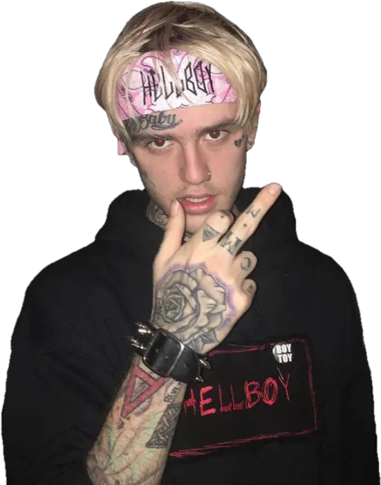  Download Lil Peep Png Image With No Lil Peep Hand Tattoos Lil Peep Png