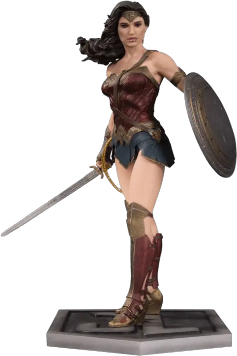  Wonder Woman Justice League Dc Collectibles Wonder Woman Statue Png Justice League Png