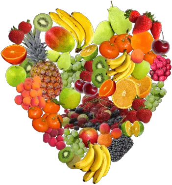  Detox Fruit Heart Transparent Png Healthy Food Transparent Diet Png