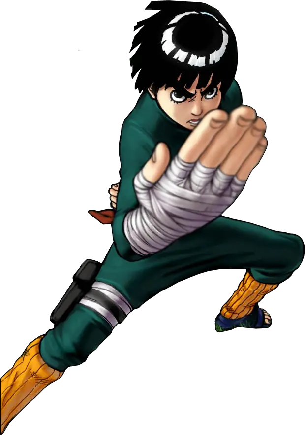  Rock Lee Png 7 Image Rock Lee Fighting Stance Rock Lee Png