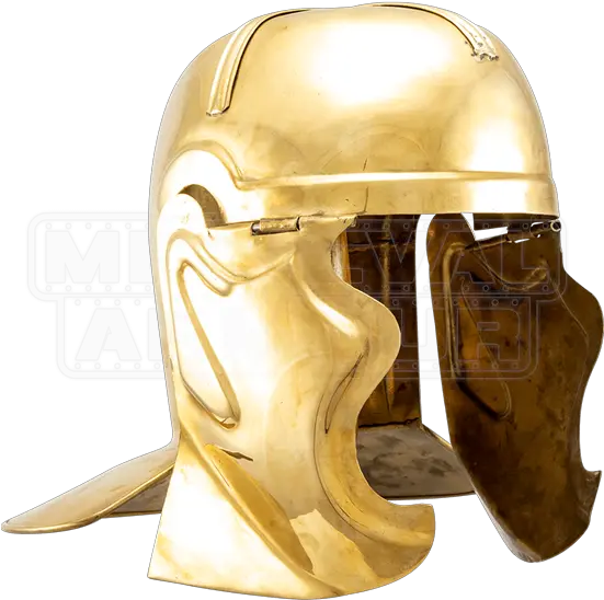  Brass Cavalier Roman Helmet Roman Helmet Brass Png Roman Helmet Png