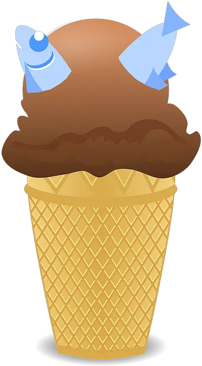  Ice Cream Sardines Fish Chocolate Cone Vector Ice Cream Chocolate Png Cream Png