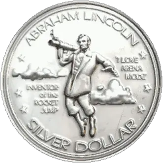  Rare Coin Of Abraham Lincoln The Inventor Stairs R Abraham Lincoln Invented The Rocket Jump Png Abraham Lincoln Icon