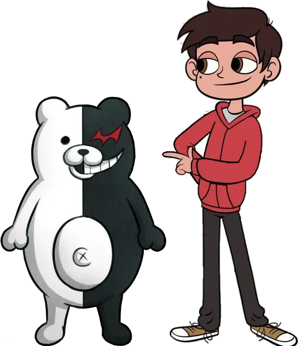  Monoco Marco Diaz X Monokuma Star Vs The Forces Of Evil Monokuma Png Monokuma Png