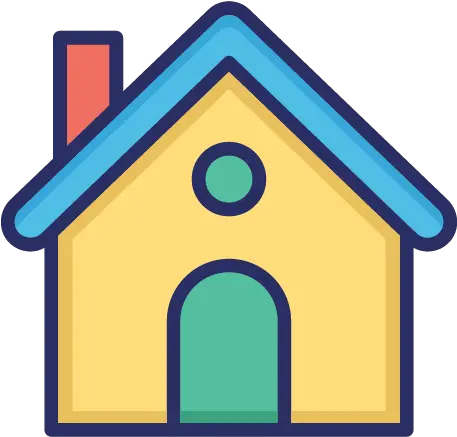  Free House Home Villa Color Vector Icon Colored House Con Png Shack Icon