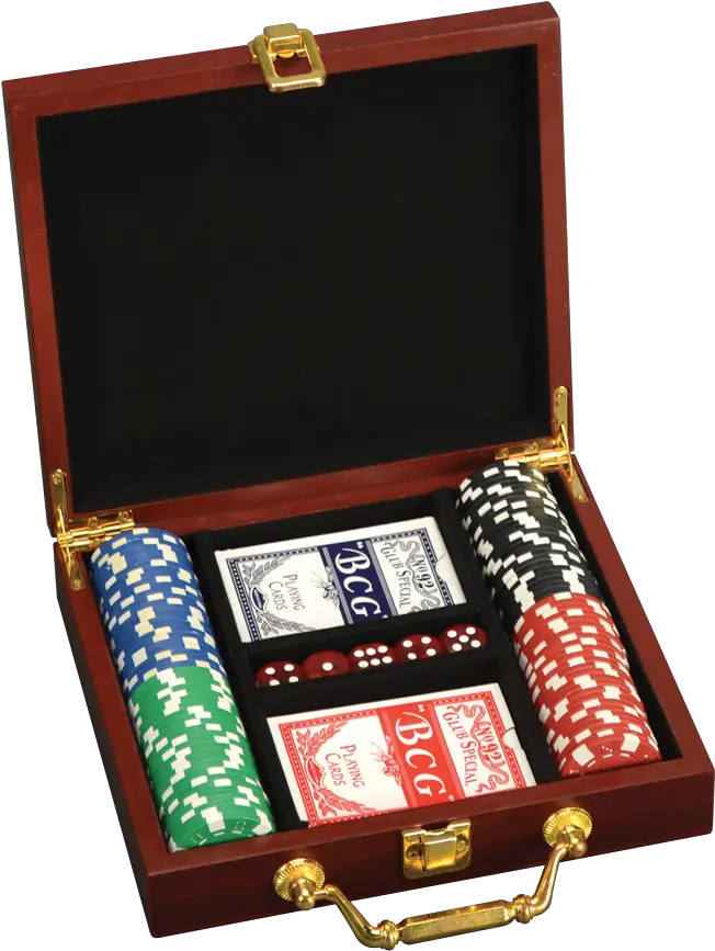  100 Chip Poker Set In Rosewood Box U2014 The Trophy Case Png Chips