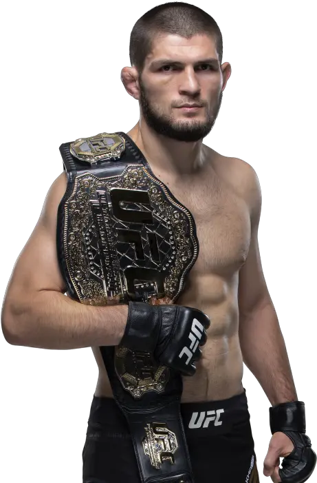  Khabib Nurmagomedov Transparent Background Png Play Khabib Nurmagomedov Ufc Belt Model Transparent Background