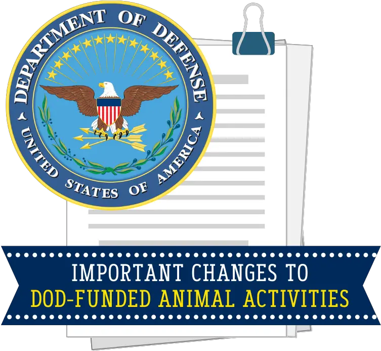  Changes To Policies And Procedures For Dod Funded Animal Us Government Png Department Of Defense Icon