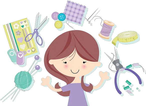  Arts Crafts Craft Girl Clipart Png Arts And Crafts Png