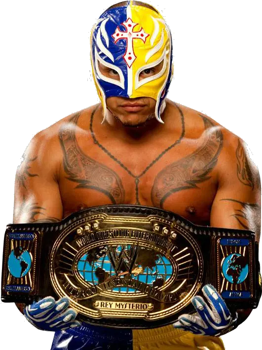  Download Rey Mysterio Png Clipart 383 Rey Mysterio Ic Champion Rey Mysterio Png