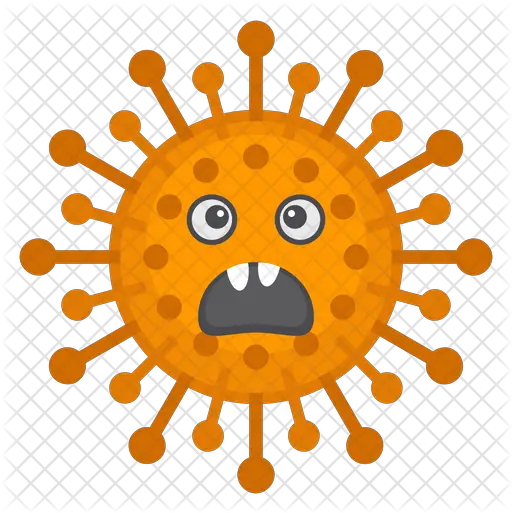  Scary Germ Icon Of Flat Style Covid Virus Cartoon Png Germ Png