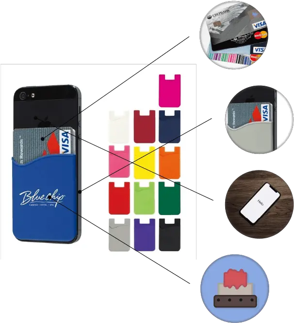  Adhesive Cell Phone Wallet Purple Png Cell Phone Logo