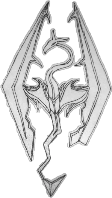  Skyrim Dovahkiin Symbol Transparent Png Sketch Skyrim Symbol Png