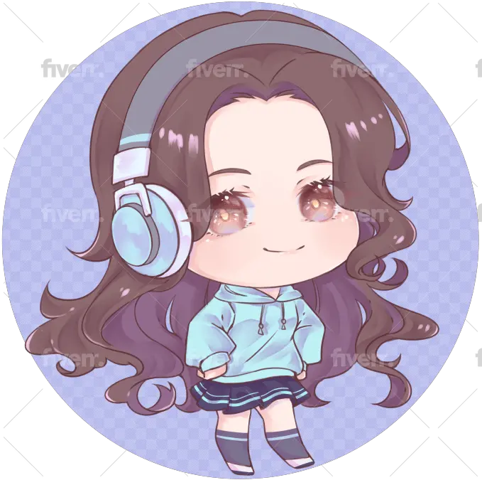  Draw Cute Chibi Anime For Icon Avatar Logo Youtube Twitch For Women Png Manga Studio 5 Icon