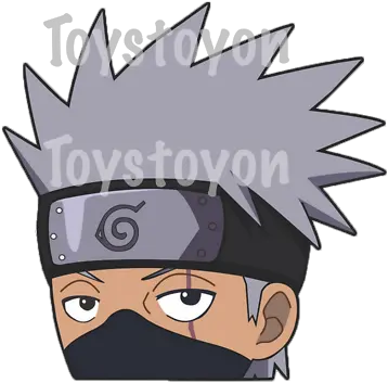  Kakashi Hatake Peeker Window Decal Liberty Spikes Png Kakashi Hatake Icon