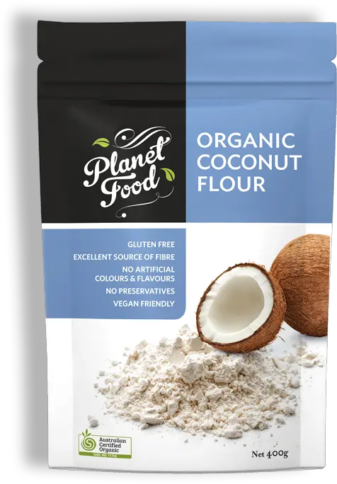  Organic Coconut Flour Planet Food Roasted Grain Beverage Png Flour Png