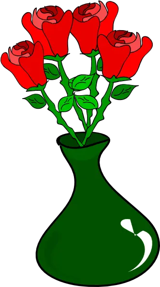  Vase Of Roses Png Clip Arts For Web Clip Arts Free Png Rose In A Vase Clipart Rose Clipart Png